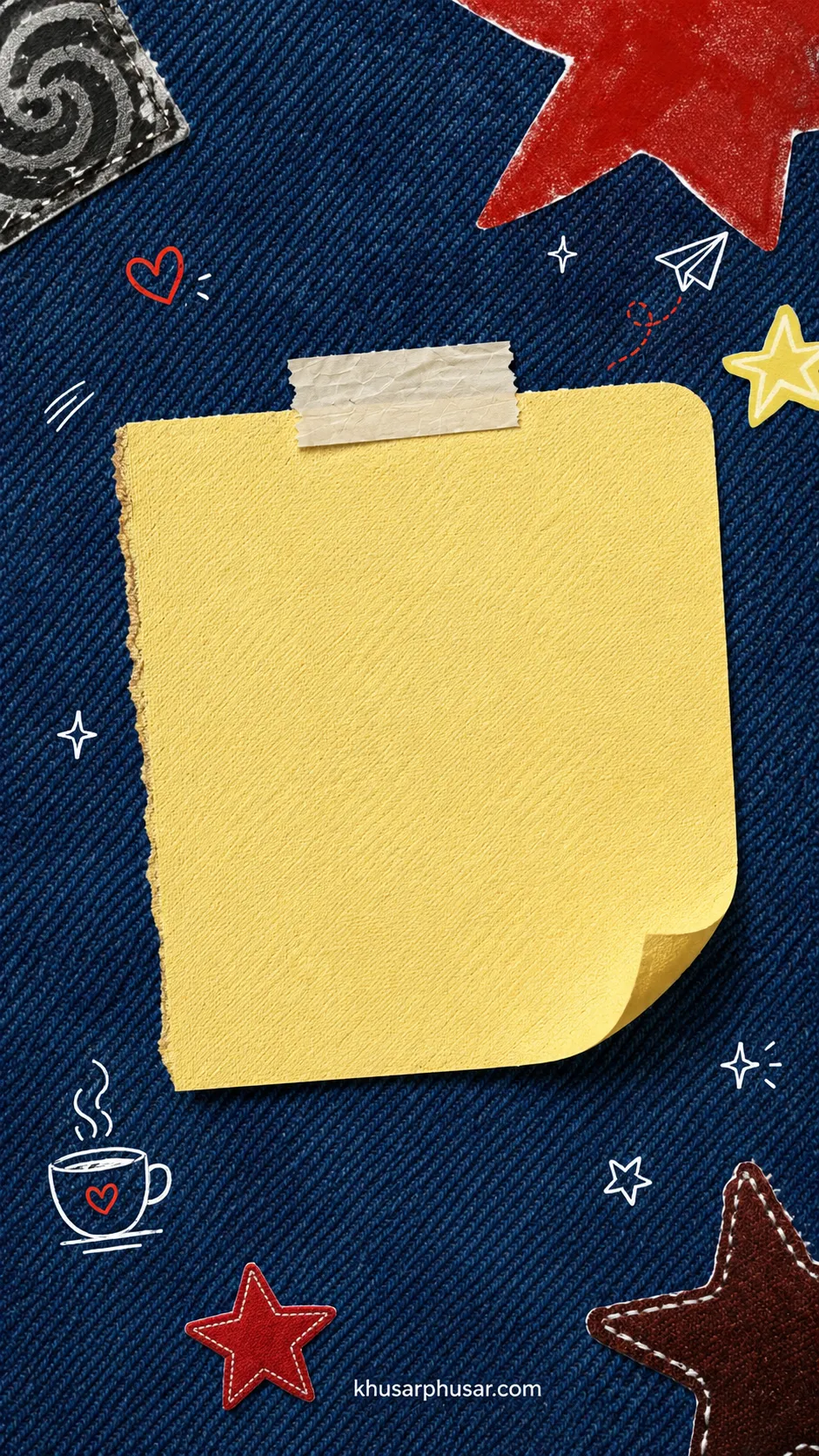denim template